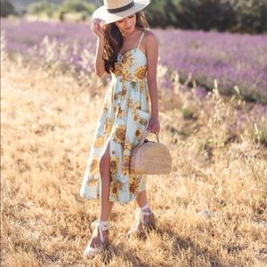 Cooperative sunflower dress Urban Outfitters, EUC